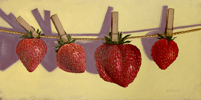 4 strawberries